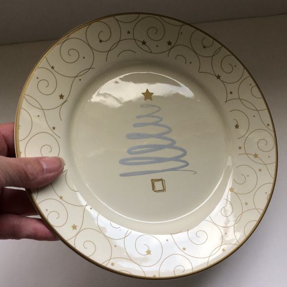 Russ Berrie Snowlit Settings Whimsical Set Dessert Luncheon Christmas Plates - Picture 4 of 13
